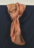 Botanical Print silk Scarf, Christmas gift for mom, Fall fashion, Christmas present for grandmother,  Eco dyed scarves, Fall silk scarf,