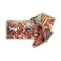 Fallen Angel Chiffon neck scarf & Evening brown clutch set Renaissance Shawl wrap with Small purse Gothic bag Unique Gift set women her mom