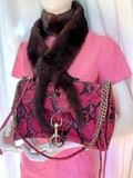 Stealth Wealth Vintage Fur, Mink Stole, RUSSIAN SABLE Fur Scarf, 60s Dior New Look, Mob Wife Chic, Downton Abbey Deco CHIC, Halloween Costum