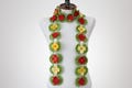 Crochet Flower Scarf Necklace, Floral Lariat Wrap, Cozy Autumn Winter Neck Warmer, Handmade Crochet Jewelry, Romantic Gift for Her