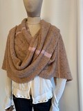 Personalized Initials Fluffy Winter Scarf, Checkered Pattern Scarf, Holiday Gift, Wedding Accessory, Stylish Neck Warmer
