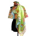 Personalize hand painted silk scarf. Custom name, date, initials scarf. Square floral scarf. Tropical beach head scarf. Monogram bandana.