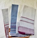 Swanky Set of Five Mens Handkerchiefs - Vintage 1950s - Yipes Stripes and Plaids