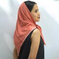 Handwoven Rose Fiber Scarf: Lightweight Vegan Silk Summer Wrap