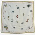 Vintage square scarf. 1960s.