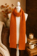 Pumpkin Spice & Everything Nice – One-of-a-Kind Handmade Fall Scarf