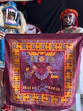 huehueteotl Handkerchief – Aztec God of Fire Paliacate, Ritual Bandana - Mexica or "Aztec" . Mayan, indigenous, native american,