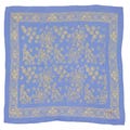 Hand Dyed Batik Bandana, 100% Soft Cotton, Azure Butterflies, Blue, Periwinkle, Light Blue, Purple,  Dust Dessert Face, Wrap Handcrafted