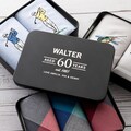Personalised Handkerchief Tin Gift Set for Him – Custom Engraved Tin with Golf, Fishing or Plaid Hanky – Ideal Christmas or Birthday Gift