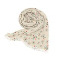 Retro Scarf Atomic Starburst Lightweight Fringe Scarf Gift 1950s Mid Century Modern Design Accessories