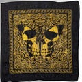 Death's Head Moth Butterfly Skull Bandana – Gothic Hanky, Halloween Handkerchief, Horror Film Love Gift