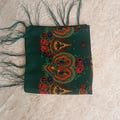 rectangular kurdish scarf unısex green