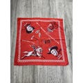 Vintage 1949 Straight Arrow Steve Adams Bandana National Biscuit Co Handkerchief