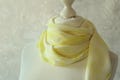 Silk scarf Symphony citrus yellow large silk scarf gift women