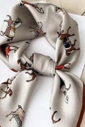 Equestrian Print Scarf- Horse Scarves - Snaffle Scarves