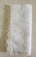 White Hankie Lace Edging 12 Inch Wedding