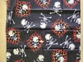 Bandana Black Skull Heads and Orange Flames 20 Inch