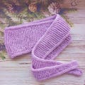 knitted scarf, acrylic scarf, lilac scarf,  knitted neck scarf, scarf women, Sophie scarf, skinny neckerchief, neck scarf, knitted headband