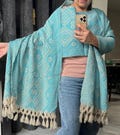 Handwoven Mexican Rebozo – Traditional Shawl from Puebla | 80x28 in | CasaArtMex