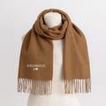 Embroidered Roman Numerals Scarf, Personalised Couple Matching Anniversary Scarves, Custom Initials Woven Scarf, Christmas Gifts for Wifey