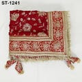 Red Georgette Designer Dupatta for women, Bridal Wedding lehenga Chunni/Veil Sequin Scarf Indian Ethnic Dress Stole Ideal Gift Bridesmaid