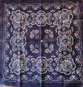 Navy Blue Bandana Paisley Print 20 Inch