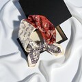100% Silk Bandana Scarf 53x53cm – Square Vintage Scarf for Neck, Hair, Head or Bag Tie – Elegant Silk Accessory for Women, Gift for Her
