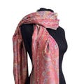 Brown and Green Mother's Day Gift Handwoven Pashmina Shawl - Soft & Sweet