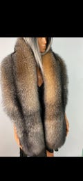 Amber Frost Double Side Fur Stole (Saga Furs)