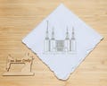 Embroidered Washington DC Temple Handkerchiefs