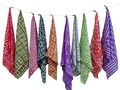 Bulk Organic Cotton Bandana Set - Paisley Scarves, Hand Block Print