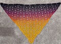 Handmade Crochet Goth Halloween Lost Souls Shawl multicolor