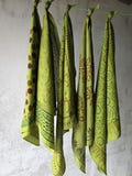 Organic Cotton Bandana Bandana Scarf, Set of 5, Cotton Bandanas, Boho Scarf, Winter Scarf, Cotton Scarf, Floral bandana, Head scarf