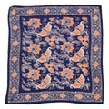 Hand Dyed Batik Bandana, 100% Soft Cotton, Passion Flutter, Blue, Peach, Orange, Pink Navy, Dust Dessert Face, Wrap Handcrafted, Tie Dye