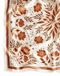 Desert Floral 100% Silk Bandana Scarf 23" Square Western Style Accessories Southwestern Ranch Wear