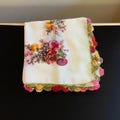 Colorful Turkish Needle Lace Scarf, Handmade Oya Yazma, Dense 'Agir Model' Floral Headwrap, Traditional Anatolian Craft, 90cm Gift