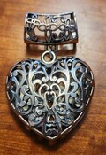 Vintage Heart Scarf Ring