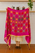 Women Fancy Handmade Mirror Work Phulkari Dupatta Multicolour,Phulkari Chunni,Scarf,Red Phulkari Dupatta,Indian Phulkari Style,Threadwork