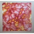 Ice Dyed Bandana - 20x20" Cotton Square Hand Dyed by an Artist in the Pacific Northwest, Colorful Boho Hippie Tie Dye Accessories