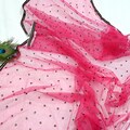 Indian Vintage Pink Dupatta Long Stole Net Mess Hand Embroidered Scarves Veil Hijab Sequins