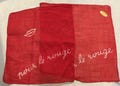 2 Unused Vintage Red Lipstick Hankies Handkerchiefs ~ “Pour le Rouge”  ~ Made in Switzerland ~ Original Label