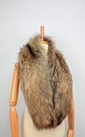 Genuine Finn Raccoon Fur Stole: Extra Long Fur Collar