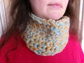 Soft Wool Cowl, Chunky Wool Neck-Warmer, Hand-Made Celestial Winter Infinity Scarf