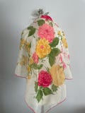 1950s silk scarf | vintage 50s silk scarf