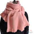 Elegant Handmade Cashmere-Feel Shawl for Women – Soft Solid Colour Wrap for Weddings, Bridesmaid or Bridal Scarf, Stylish Gift for Her