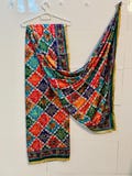 Jacquard Silk Pakistani Dupatta with Mirror Work – Traditional Ethnic Wedding & Festive Wear Stole
