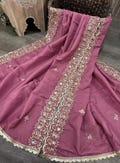 Pink Tissue Silk Dupatta /Stole/Wrap/Free Shipping in US