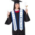 Honduras Flag Graduation Stole: Personalized Satin Commencement Keepsake