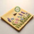 2 Style Custom Bee and Wildflower Hand Embroidered Handkerchiefs Personalized Linen Floral Embroidered Hankie For Bridesmaid Wedding Gifts