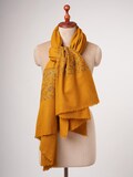 Soft Silk Wool Shawl with Hand Embroidered Palla